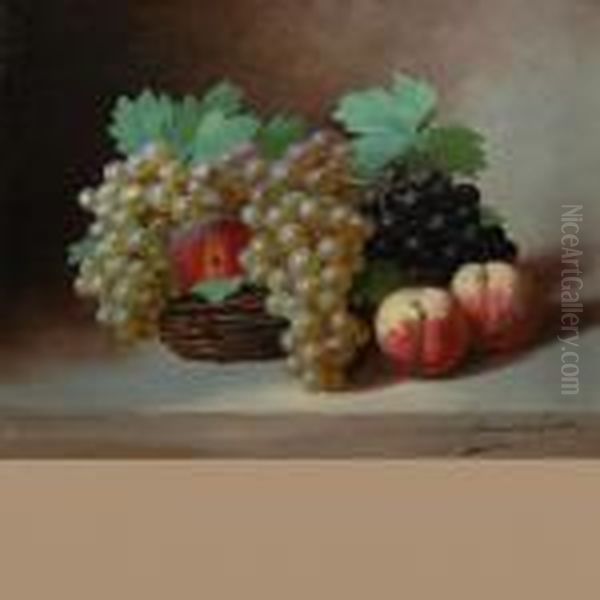 Still Life With Fruit Oil Painting by Alphonse de Neuville