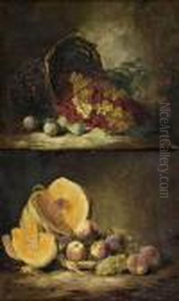 Nature Morte Au Melon Oil Painting by Alphonse de Neuville