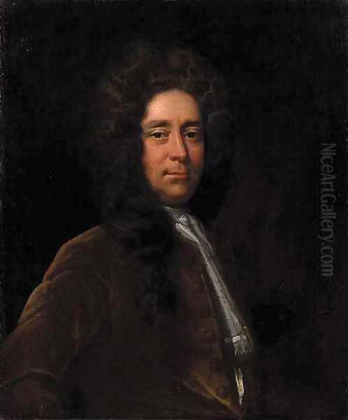 Portrait of a gentleman, said to be Edward Negus, Esq. Oil Painting by Hans Hysing