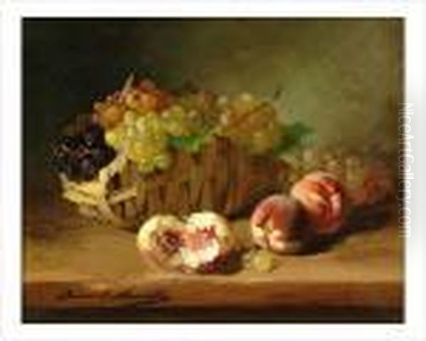 Fruits D'automne Oil Painting by Alphonse de Neuville