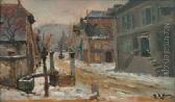 Grande Rue A Yport Oil Painting by Alphonse de Neuville