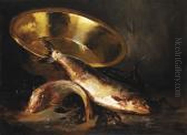 Les Poissons De La Bouillabaisse Oil Painting by Alphonse de Neuville