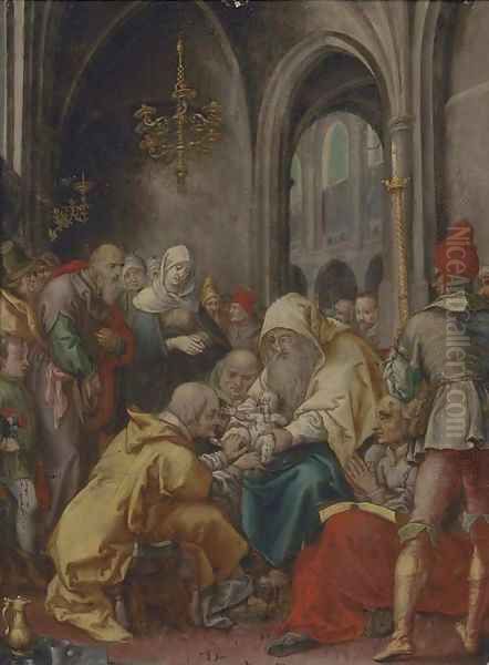 The Circumcision Oil Painting by Joseph The Elder Heintz