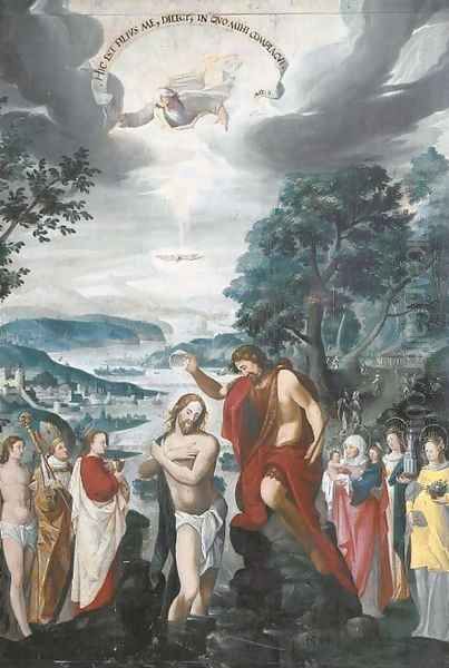 The Baptism of Christ Oil Painting by Joseph, The Younger Heintz