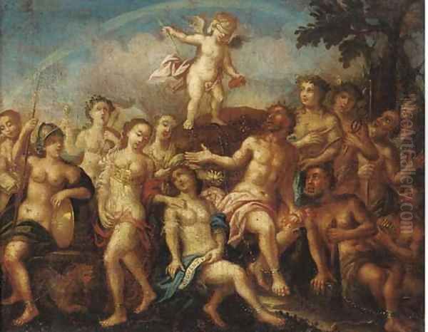 An Allegory of Love Triumphant over the Gods Oil Painting by Joseph, The Younger Heintz