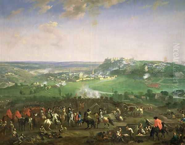 The Siege of Namur Oil Painting by Jan van Hugthenburgh