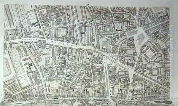 Plan of the City of London 3 Oil Painting by Richard Horwood