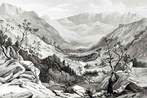 View between Senafe and Rahaguddy Oil Painting by Hogg, Major A.G.F.