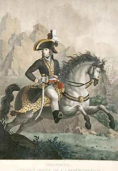 Bonaparte 1769-1821 1er Consul from a painting of Andrea Appiani 1754-1817 Oil Painting by Philippe Auguste Hennequin