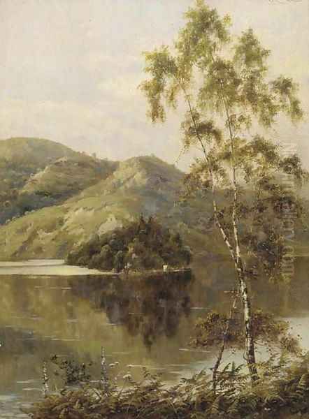 Ellen's Isle, Loch Katrine Oil Painting by Theodore Hines