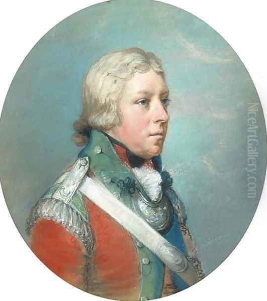 Portrait of Sir Corbett Corbett Oil Painting by Hugh Douglas Hamilton