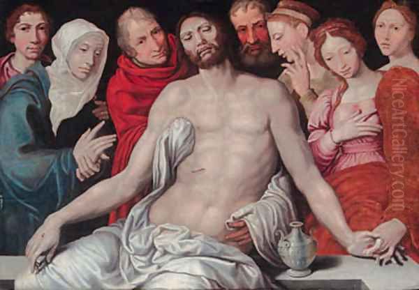 The Entombment Oil Painting by Maerten van Heemskerck