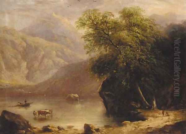 On the Dargle, Co Wicklow, from the Powerscourt Estate by William Howis