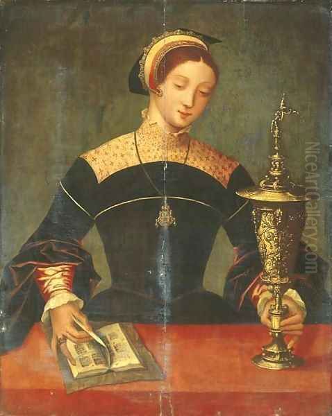 The Magdalen Oil Painting by The Master Of The Female Half-Lengths