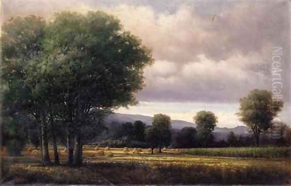 The Corn Field Oil Painting by George Harrington