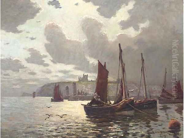 A sparkling morning, Whitby Oil Painting by William Scott Hodgson