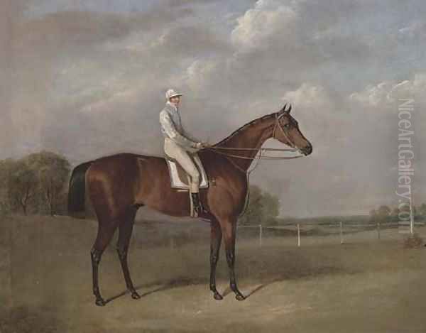 Robert Ridsdale's Bloomsbury, with Templeman up Oil Painting by John Frederick Herring