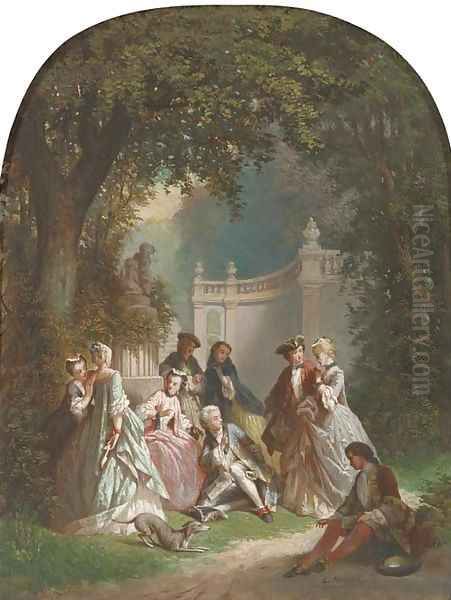 La chaussure manque Oil Painting by Louis Houssot