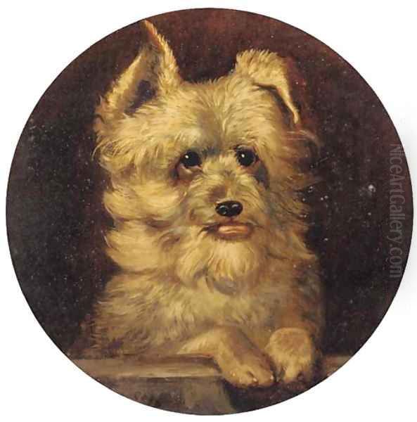 Grip, a terrier Oil Painting by John Frederick Jnr Herring