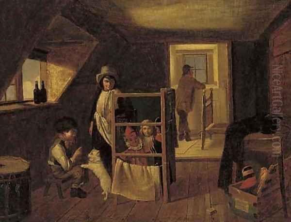 The play room Oil Painting by Charles Hunt