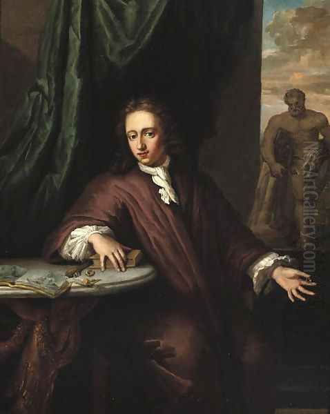 Portrait of a goldsmith Oil Painting by Daniel Haringh