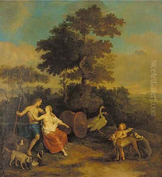 Venus and Adonis Oil Painting by Gerard Hoet