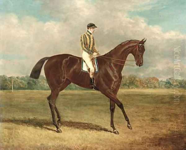 Bay Middleton, with James Robinson up Oil Painting by John Frederick Snr Herring