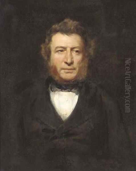 Portrait of a gentleman Oil Painting by Sir Hubert von Herkomer