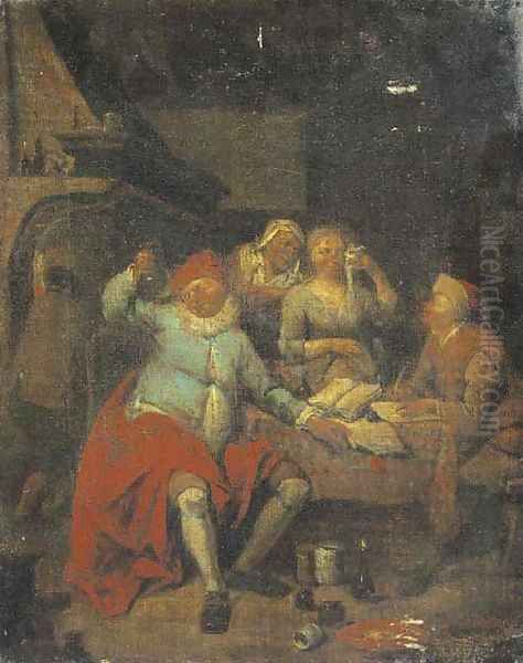 A doctor's surgery Oil Painting by Egbert Jaspersz. van, the Elder Heemskerck