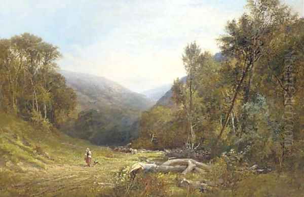 Near Lynmouth, North Devon Oil Painting by Frederick William Hulme