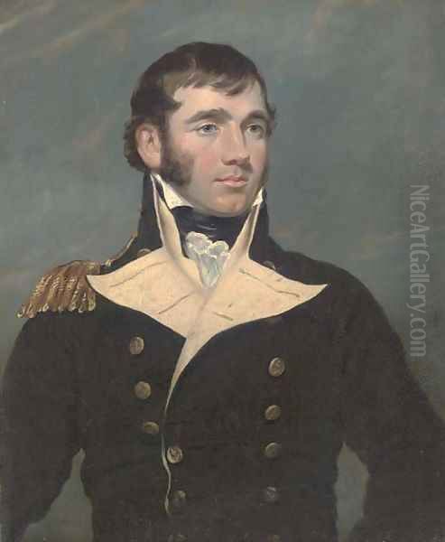 Portrait of Captain Forster Oil Painting by Sir George Hayter