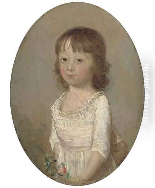 Portrait of Mary Seppings Oil Painting by Thomas Hickey