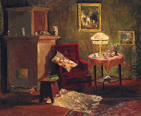 The Vacant Chair Oil Painting by Franz Holstein