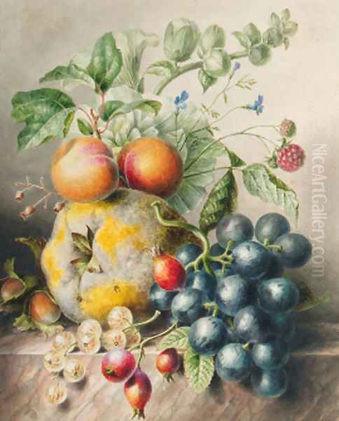 Fruits Oil Painting by Willem Hekking