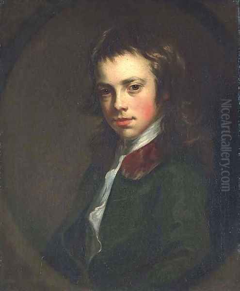 Portrait of a boy Oil Painting by Nathaniel Hone