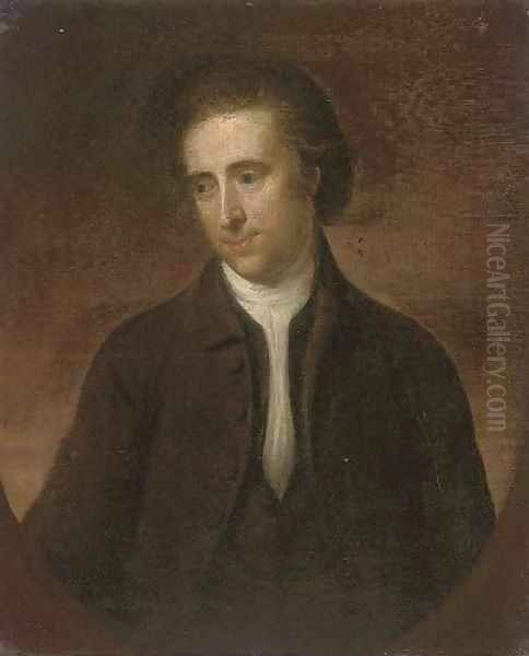 Portrait of a gentleman Oil Painting by Nathaniel Hone