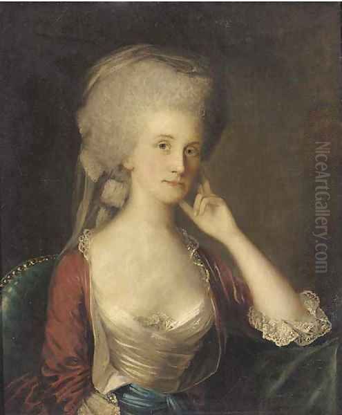 Portrait of a lady Oil Painting by Nathaniel Hone