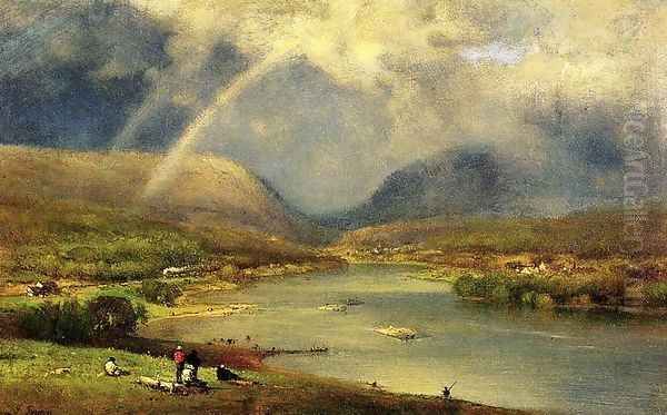 The Delaware Water Gap Oil Painting by George Inness