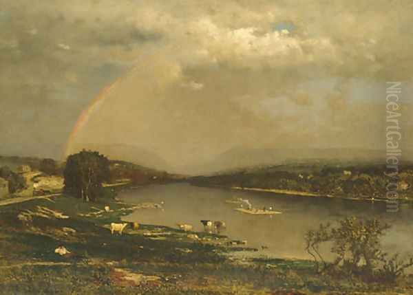 Delaware Water Gap Oil Painting by George Inness