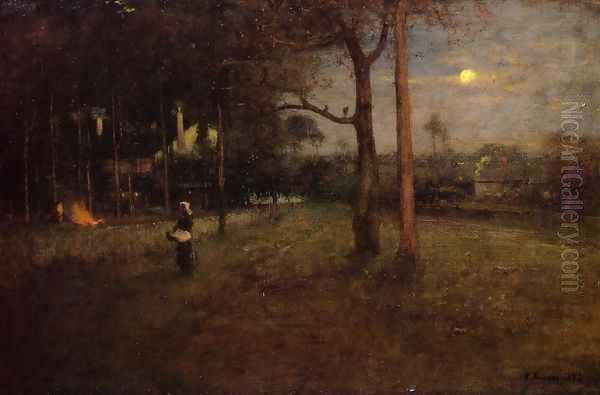 Moonlight, Tarpon Springs, Florida Oil Painting by George Inness