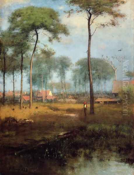 Early Morning Tarpon Springs Oil Painting by George Inness