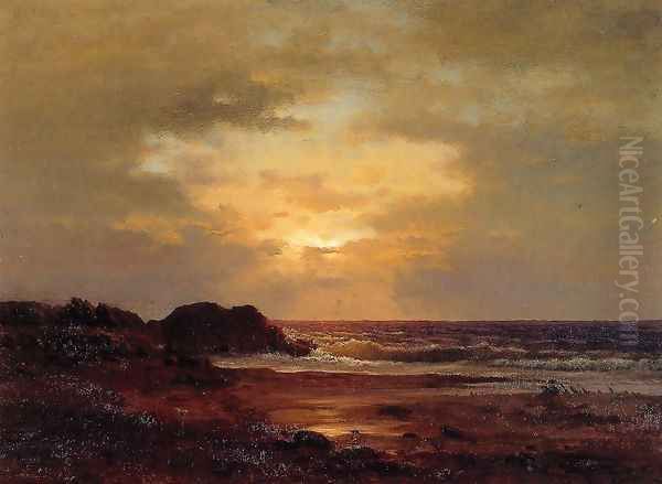 Coast Scene Oil Painting by George Inness