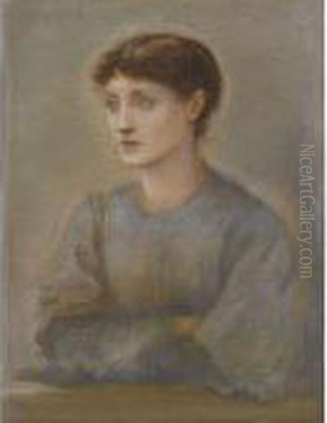 Portrait Of Margaret, The Artist's Daughter Oil Painting by Sir Edward Coley Burne-Jones