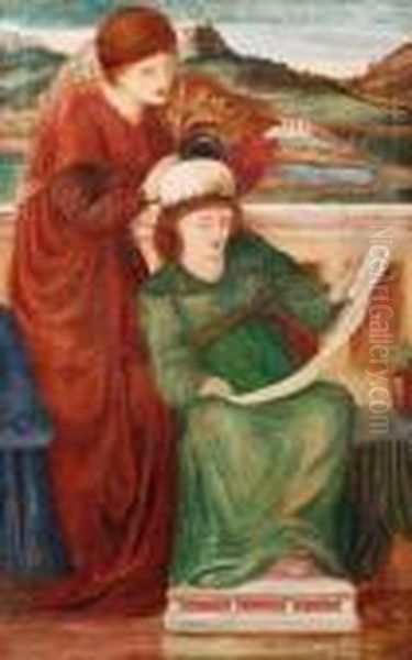 Music Oil Painting by Sir Edward Coley Burne-Jones