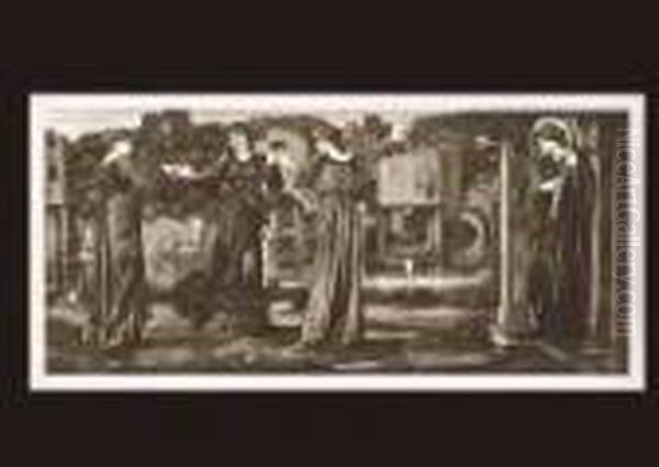 Mill Oil Painting by Sir Edward Coley Burne-Jones