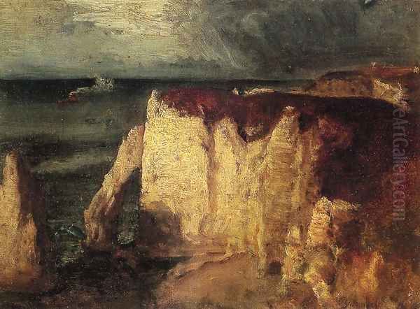 Etretat Oil Painting by George Inness