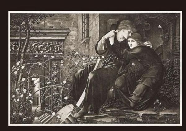 Love Among The Ruins Oil Painting by Sir Edward Coley Burne-Jones