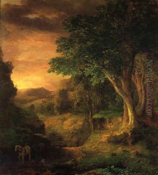 In The Berkshires Oil Painting by George Inness