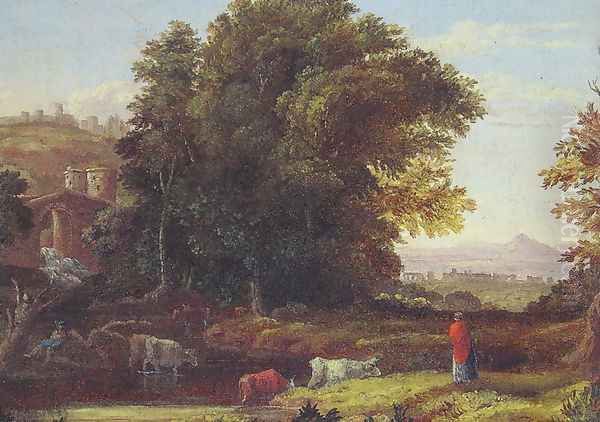 Italian Lanscape With Adueduct Oil Painting by George Inness