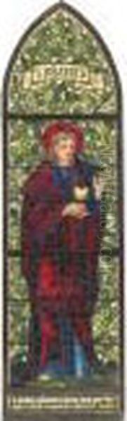 St. John The Evangelist Oil Painting by Sir Edward Coley Burne-Jones